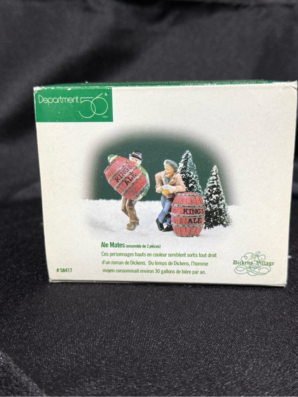 Department 56 Dickens Village Ale Mates Figurine Set - Red, Green, White